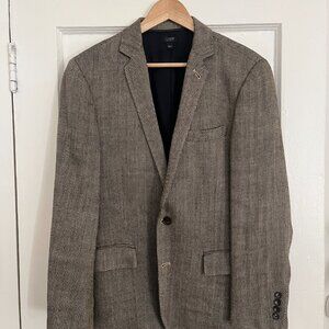 Vintage J. Crew Mens Ludlow Jacket, Italian Wool, 38S